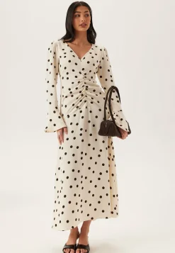 Ruched Front Midi Dress