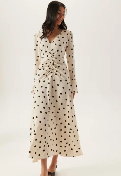 Ruched Front Midi Dress