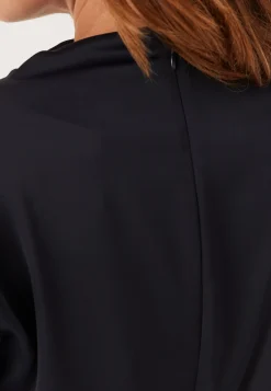 Satin Cowl Neck Midi Dress