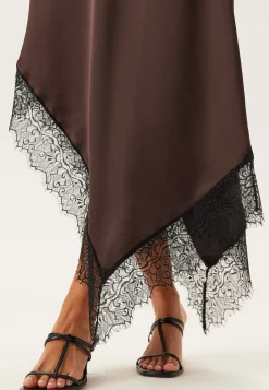 Satin Lace Slip Dress