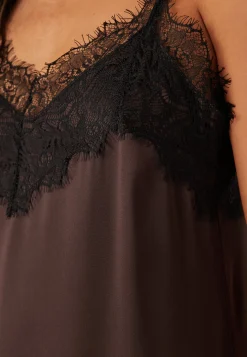 Satin Lace Slip Dress