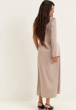 Satin One Shoulder Dress