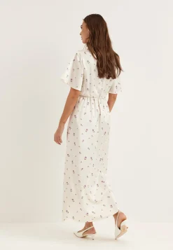 Satin Scarf Maxi Dress