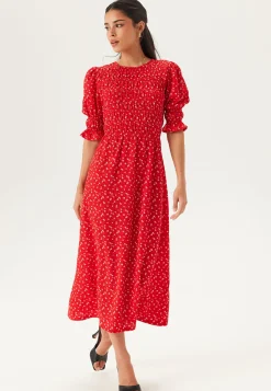 Short Sleeve Smock Dress