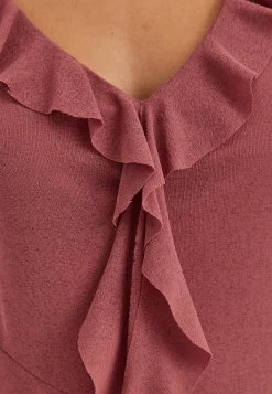 Sleeveless Flounce Top