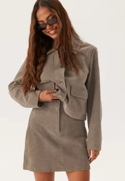 Slfkaya Mw Suede Skirt