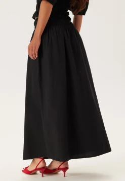 Smock Waist Maxi Skirt