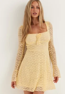 Square Neck Lace Dress