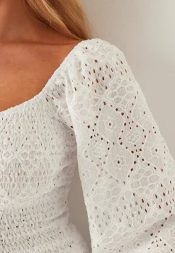 Square Neck Smock Top