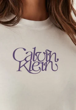 Ss Fitted Script Calvin Klein Te