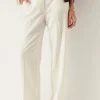 Straight High Waist Suit Trousers