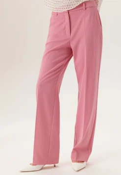 Straight High Waist Suit Trousers