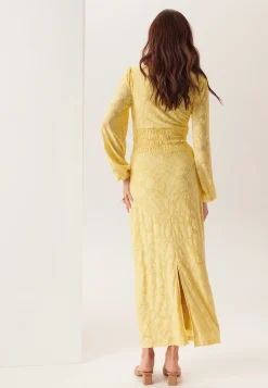 Structure Floral Smock Maxi Dress