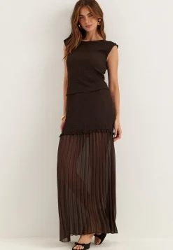 Strucure Combined Maxi Skirt
