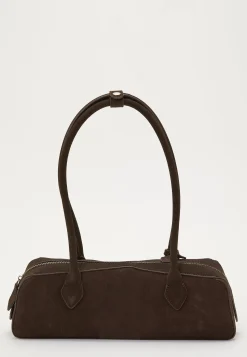 Suede Baguette Bag