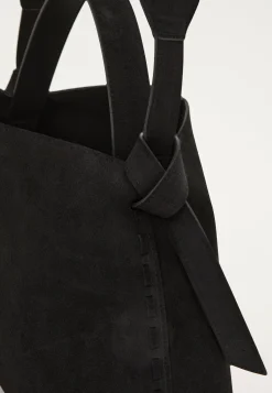 Suede Knot Shoulder Bag