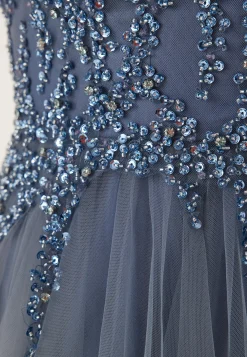 Tulle Back Lacing Evening Dress