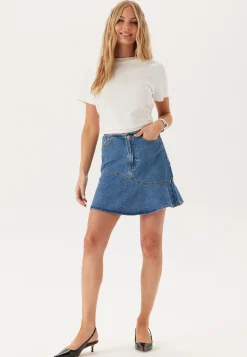 Vijessie Rw Short Denim Skirt
