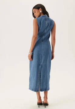 Vinona S/L Midi Denim Dress