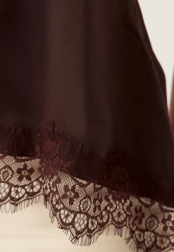 Viscose Satin Lace Singlet