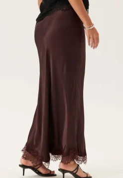 Viscose Satin Lace Skirt