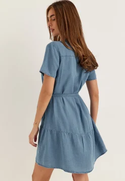 Vmfleur Ss Short Belt Tencel Dress