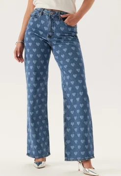 Vmtessa Hr Wide Jeans Print