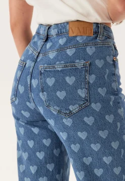 Vmtessa Hr Wide Jeans Print