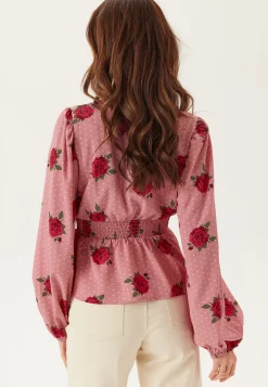 V-neck Smock Blouse