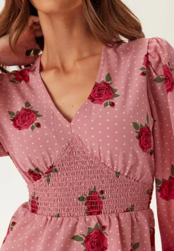 V-neck Smock Blouse
