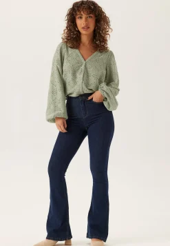 Volume Sleeve Button Blouse