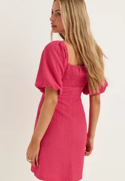 Volume Sleeve Mini Dress