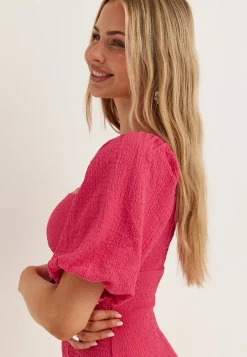 Volume Sleeve Mini Dress
