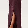 Wrap Satin Gown