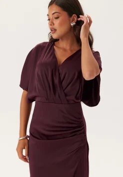 Wrap Satin Gown