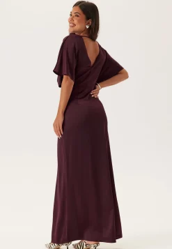 Wrap Satin Gown