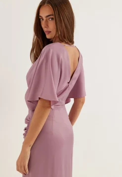 Wrap Satin Gown