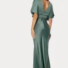 Wrap Satin Gown
