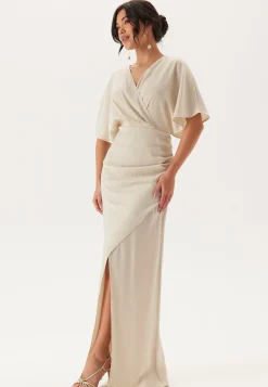 Wrap Satin Gown