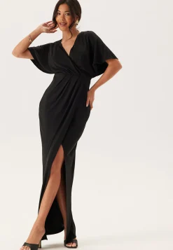 Wrap Slit Maxi Dress
